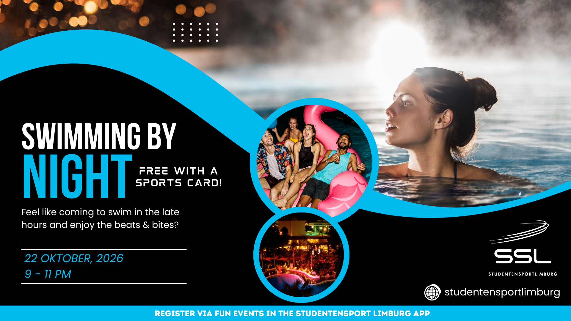 Swimming By Night - 22/10/2026